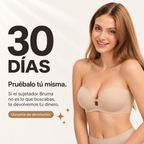 Brasier Strapless Push-Up con Cierre Frontal