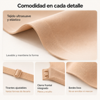 Brasier Strapless Push-Up con Cierre Frontal