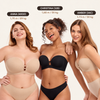 Brasier Strapless Push-Up con Cierre Frontal